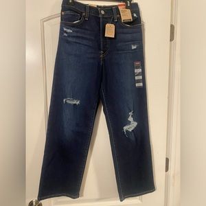 NWT Levi’s Ribcage straight ankle jeans